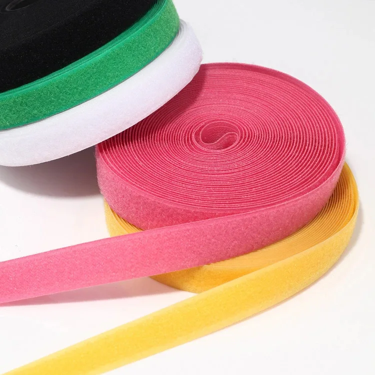 Factory Price High Quality Customized Width Fastener Tape Sew on Recycled Velcro Hook and Loop for Shoes