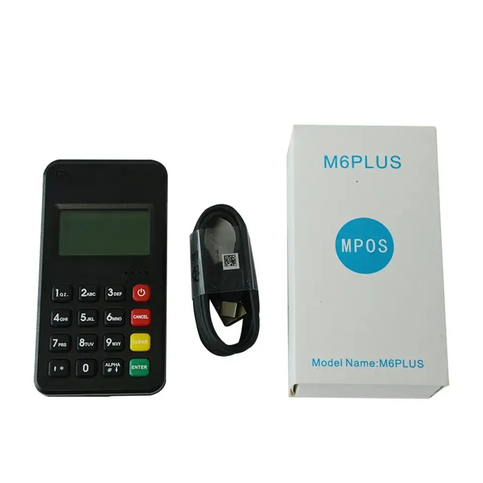MSR & Contact & Contactless Card Reader BT MPOS Terminal M6 PLUS