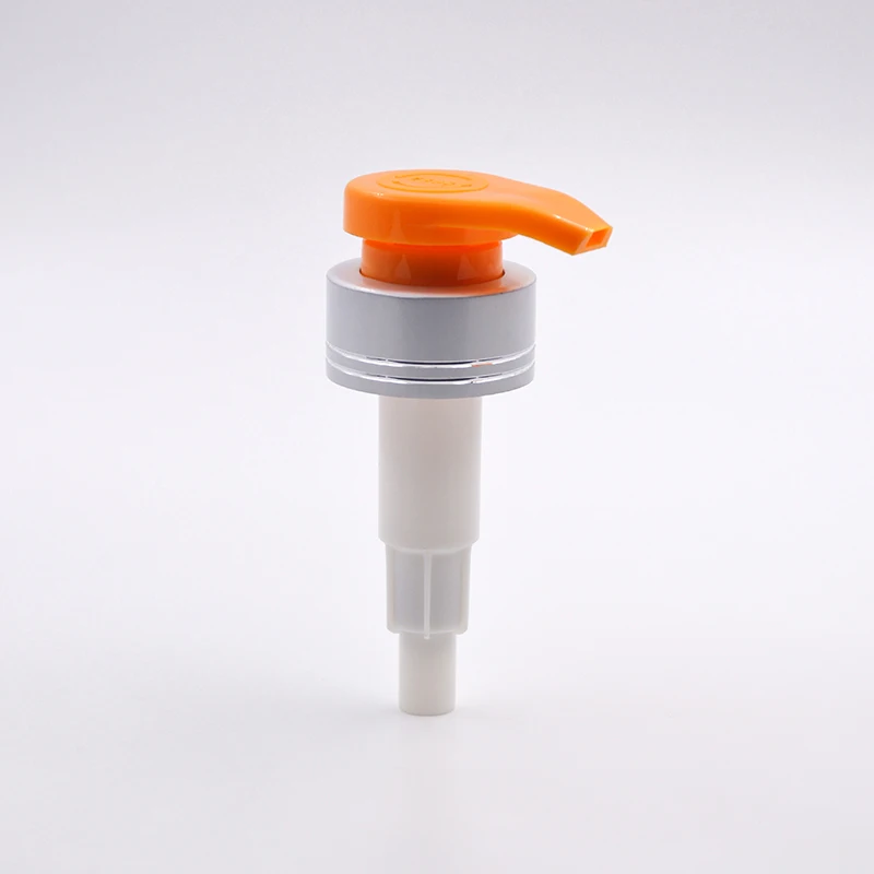 Free sample Customized 38410 big discharge rate screw lotion pump For Bottles 4CC Outer Spring dispenser pump