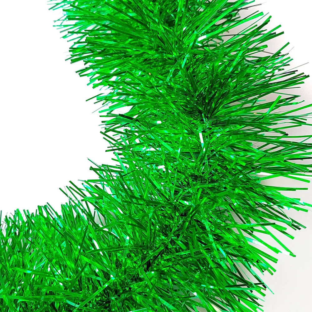 PET multiple colors optional christmas tree decoration tinsel garland wedding party decoration supplier xmas tinsel garland