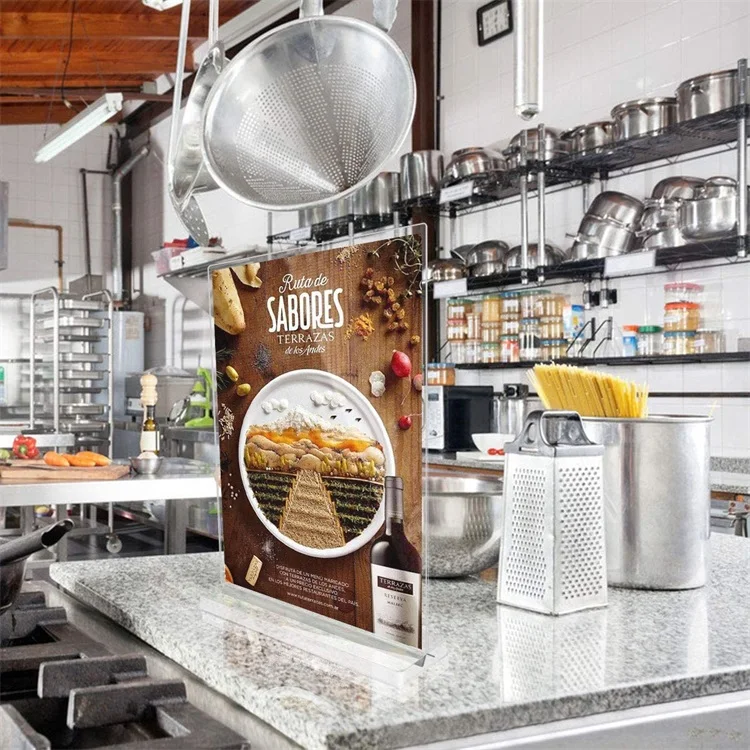 Acrylic Price List Display Wedding Welcome Sign Display Food Menu Display Acrylic Sign Holder 8.5 X 11