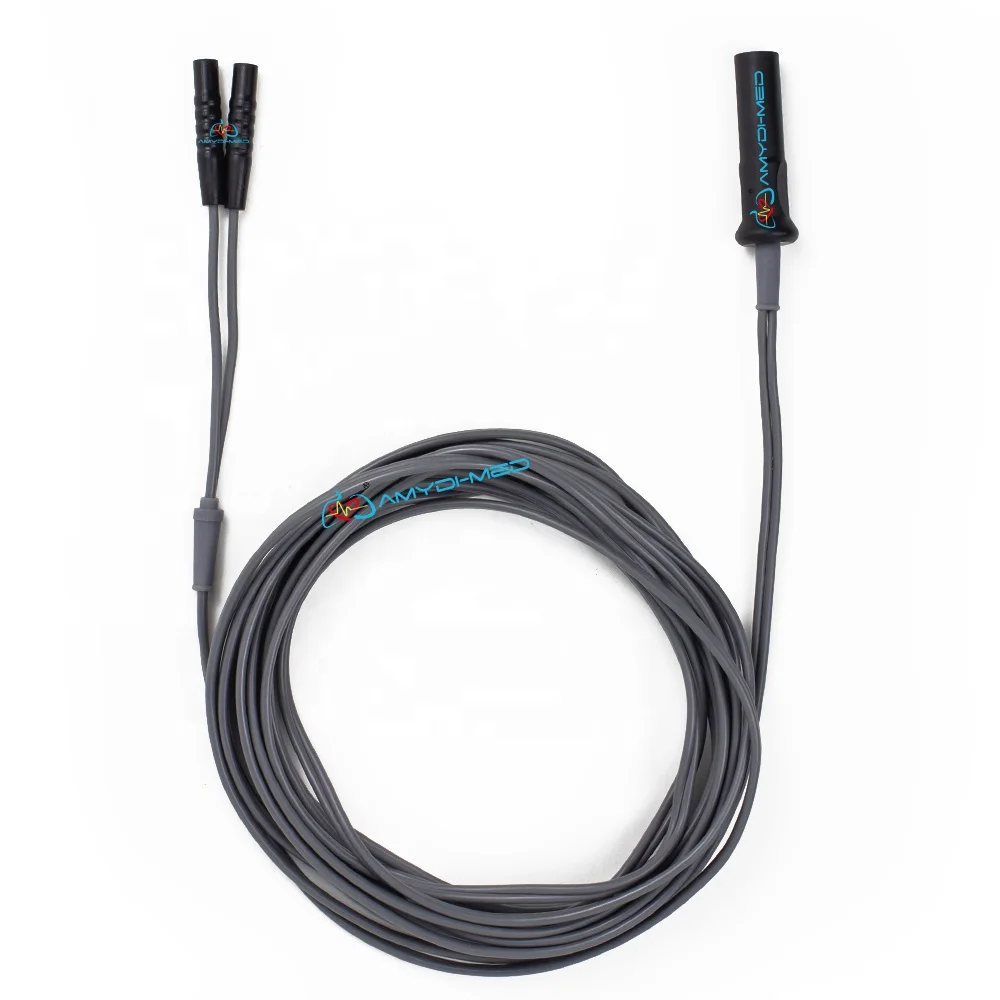 Amydi-med Customized Medical Cables Reusable High Frequency 4.0mm banana plug Esu Cables Switch Electrosurgical Cable