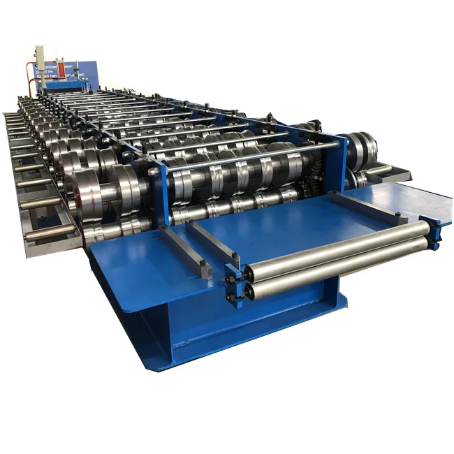 High load-bearing capacity standing seam roofing sheet machine with slitting and bending machine