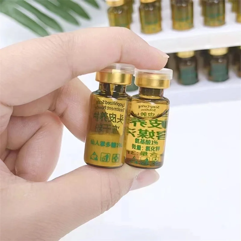 ZS Wholesale Scalp Relief Anti-Dandruff Lyophilized Powder Follicle Repair Deep Cleaning Anti-Hair Loss Hair Growth Serum