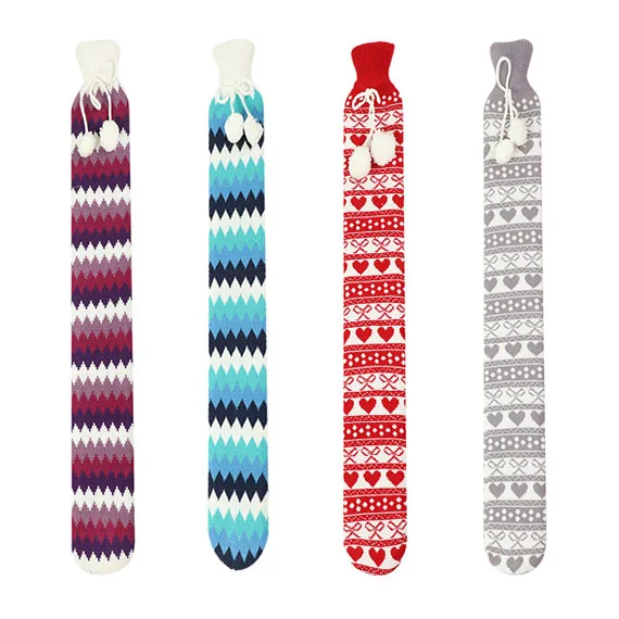 Long Water-filling Christmas limited Hot Water Bottle   with customized covers bag hot water for family