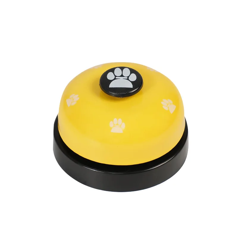 Training Bells Metal Dog Paw Print Pet Bells Non-Skid Rubber Base Dog Puppy Pet Potty Pet Interactive Game Toys Tell Bell