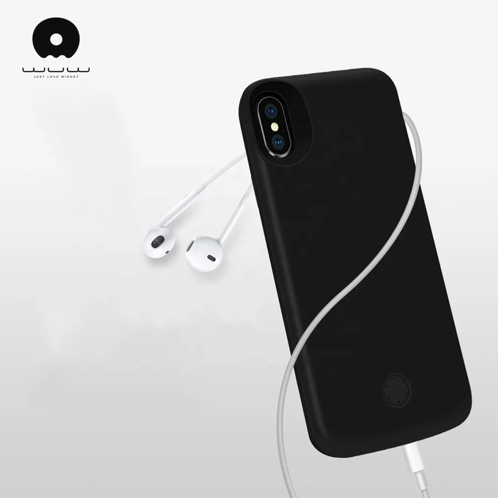 
factory bulk production 5000mah true capacity power charger for iphone X battery case made with TPU and ABC PC 