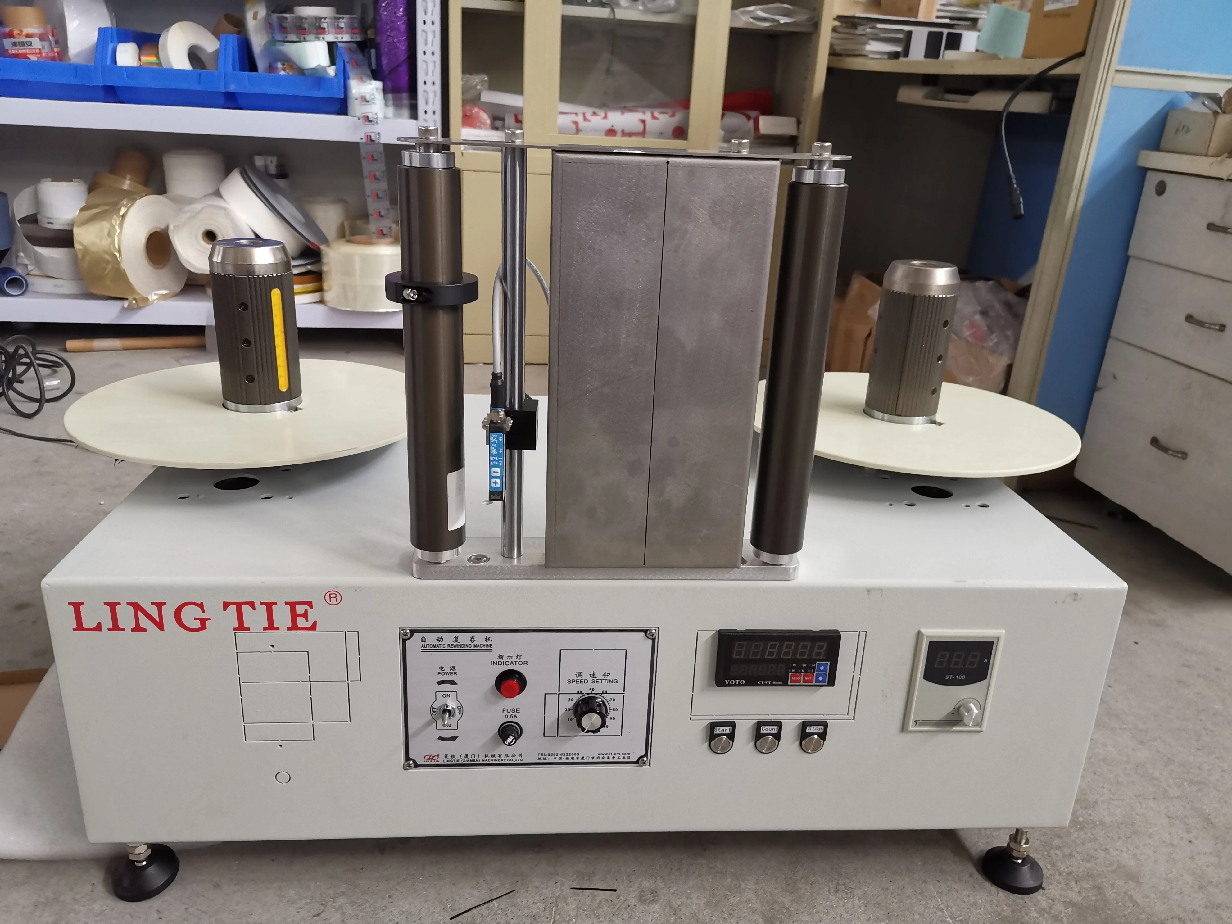 Label count rewinding machine for aluminum foil, PET, PC, PVC, PCB, FPC, battery membrane, flannelette,material in roll