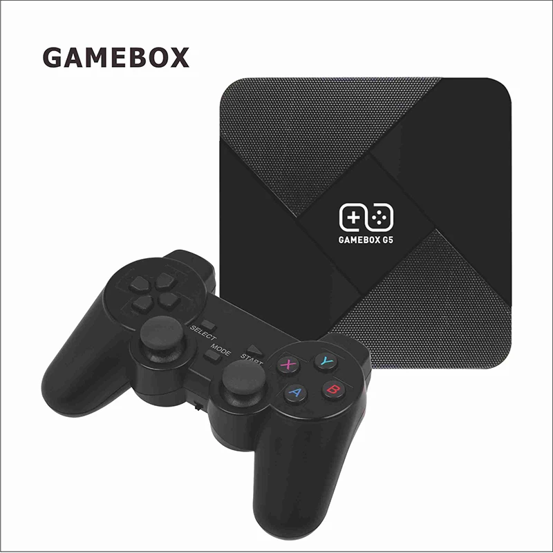 GAMEBOX G5 WiFi 4K HD Super X Console 51000 Retro Classic Game Mini TV Box Video Player Wireless Controller