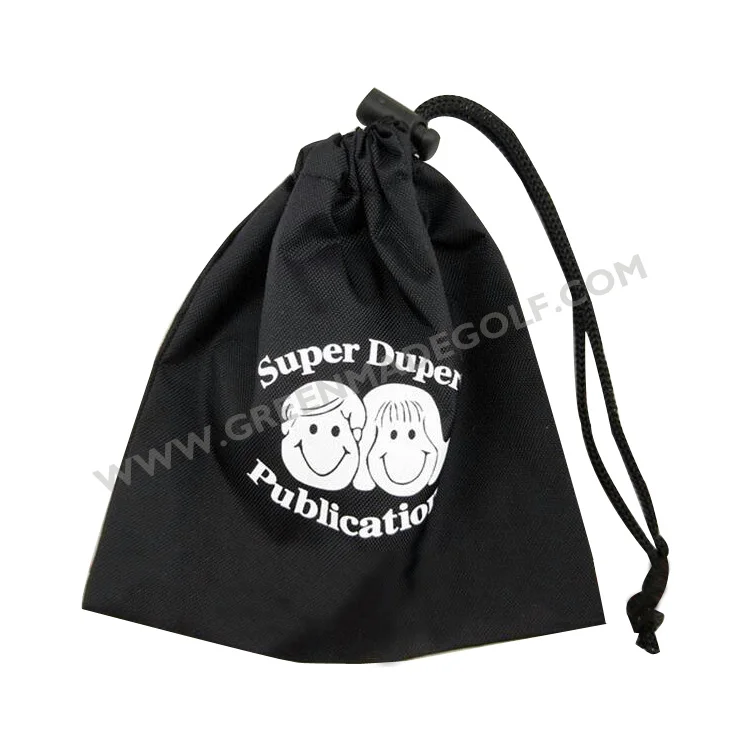 Custom Golf Tees Bag small drawstring fabric bags