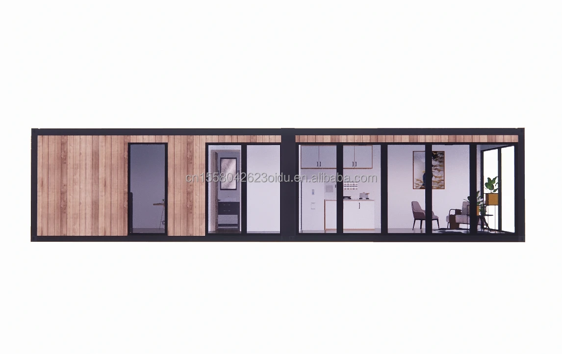 EU Modern Wooden Prefabricated Houses Flat Packaging Container for Resort Hotel Prefabricated Homes