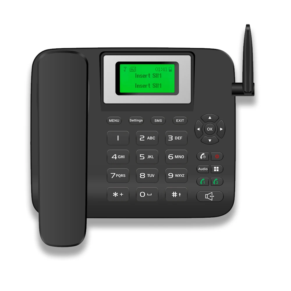 Low Cost 4G Fixed Wireless Desktop Phone Telephone Terminals Support VOLTE,Dual Sim Card For Home Business (1600352241952)