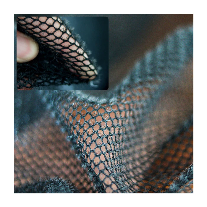 anti-skid  burr bottom flexible wear-resistant wrap sizing 3d mesh fabric