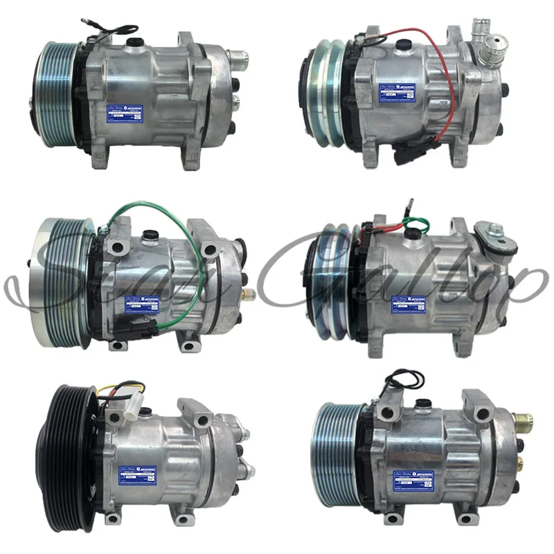 High Quality Sanden 7H15 Universal Truck Auto AC Compressor 508  For Volvo EC400 EC210 E210B EC240 EC290 Truck Ac Compressor