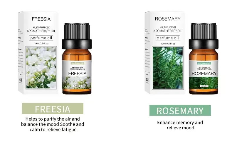 10ml  Essential Oil Lemon Rose Humidifier Essential oils Pure Natural Diffusive Aromatherapy Lavender Air Freshening Oil