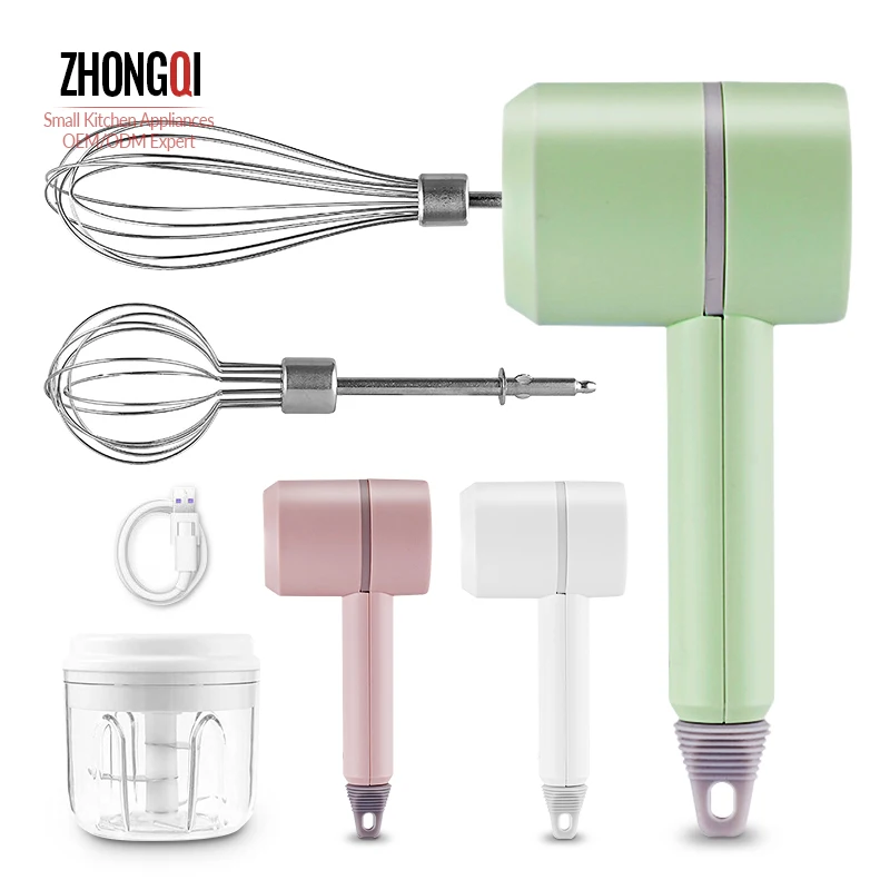 Professional Manual Rechargeable Electric Kitchen Appliances Concrete Tools Blender Cake Paint Electric Hand Mixer For Baking