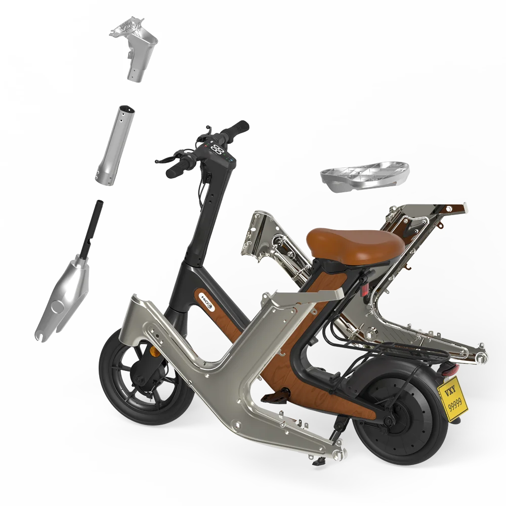 H&O D50 Mini Electric Scooter 14 Inch Wheels 500W Power Performance City Model Front Iot Interface Lithium Battery 14 Inch