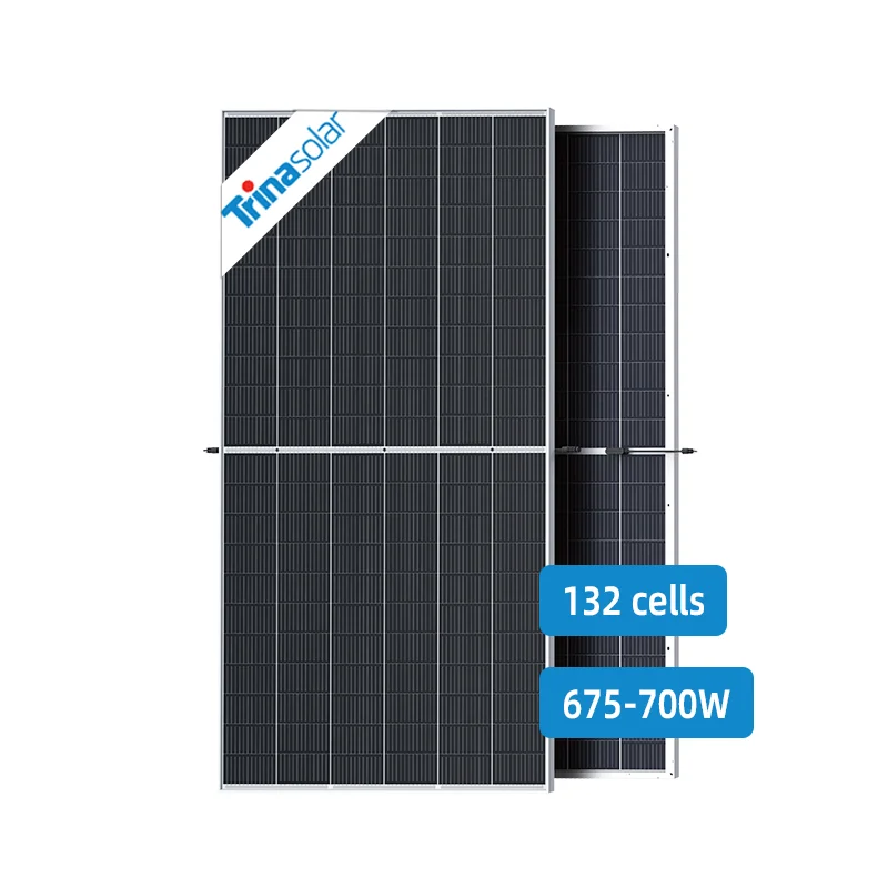 Trina Solar Panel N-TYPE Bifacial Solar Panel 665W 670W 675W 680W 700W Solar Modules TSM-NEG21.C20 Solar Panels