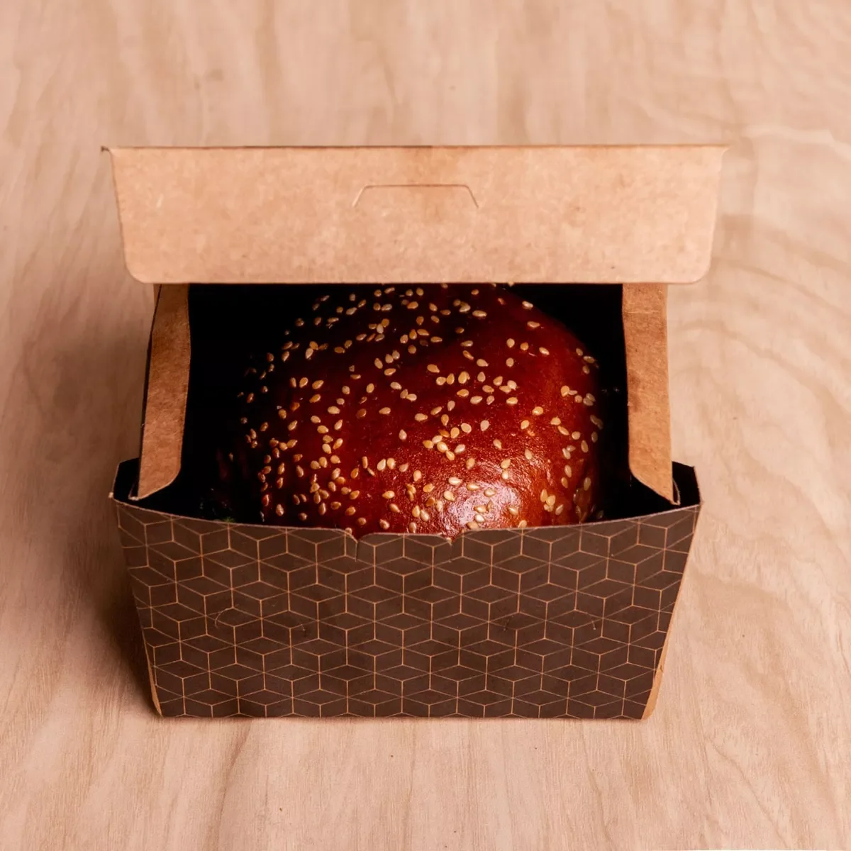 Best Selling Kraft Paper Take Away Food Grade Fast Food Fried Chicken Burger Fries Packaging Paper Box