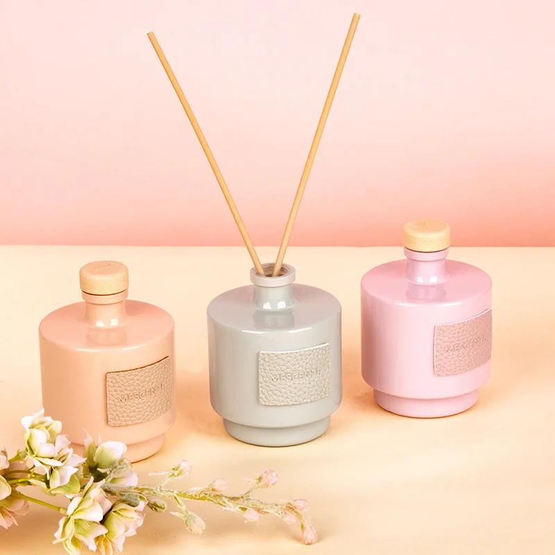 Mescente Step Collection Home Decor 100ML 200ML New Design Air Freshener Lavender Essential Oils Liquid  Rattan Reed Diffuser