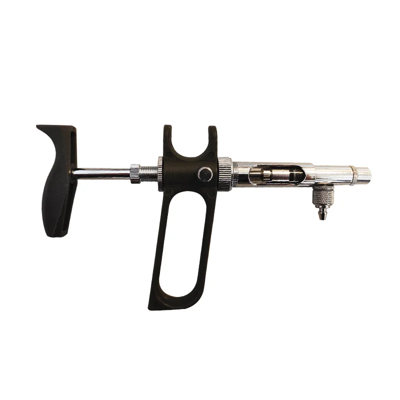 Veterinary equipment a continuous syringe for precise administration of 2ML animal vaccines to chickens, ducks, and pigs