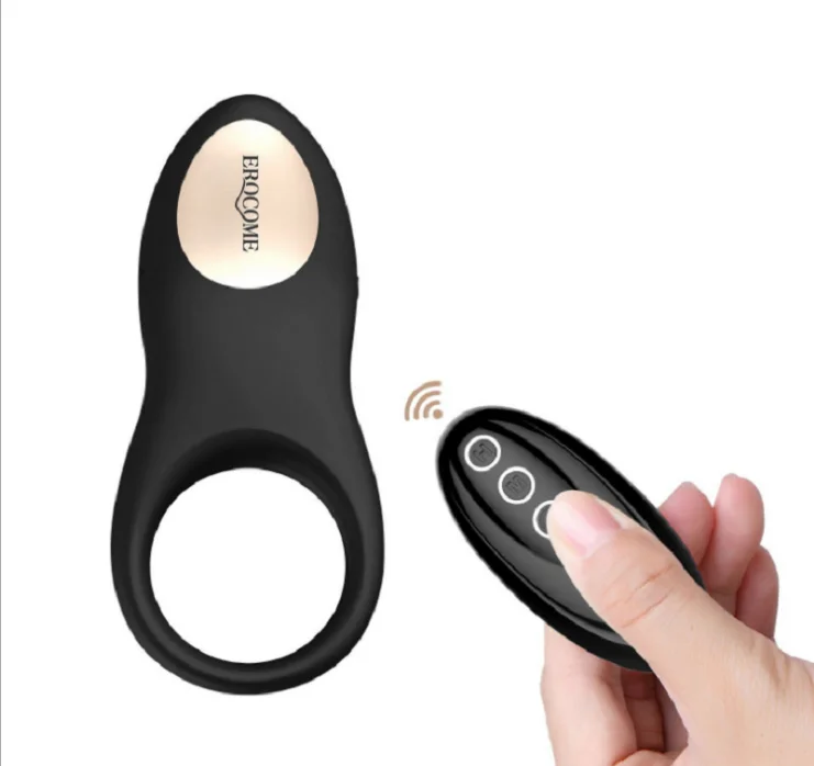 Wireless Remote Control Clitoral Stimulation Male Vibrating Cock Ring Sex Toy for Man Penis