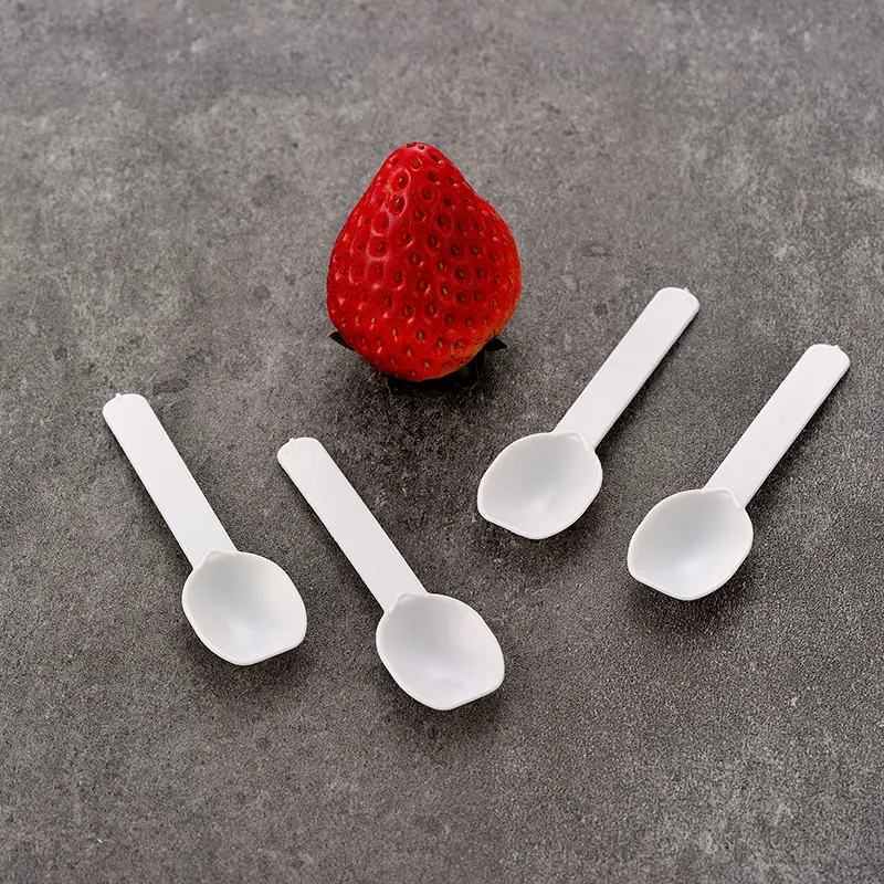 Food Grade OEM 0.6g Plastic Jelly Ice Cream Dessert Taster Spoon Tasting Spoon Plastic Spoon