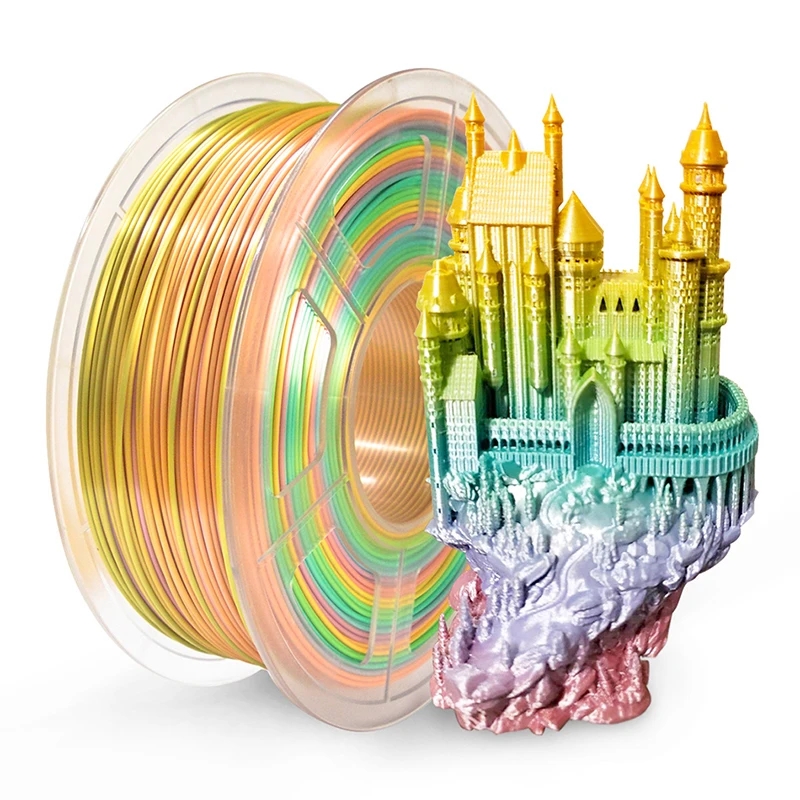 Наполнитель eSUN SGS ROHS PLA Silk Rainbow для 3D-принтера 1 75