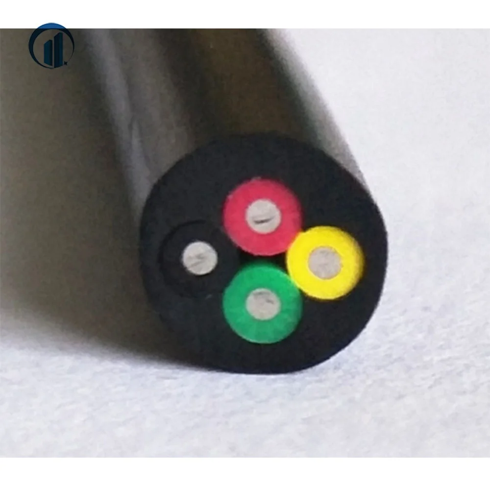 jacket covered 7mm colorful 4 string signal transmitting optical fiber cable for power monitoring