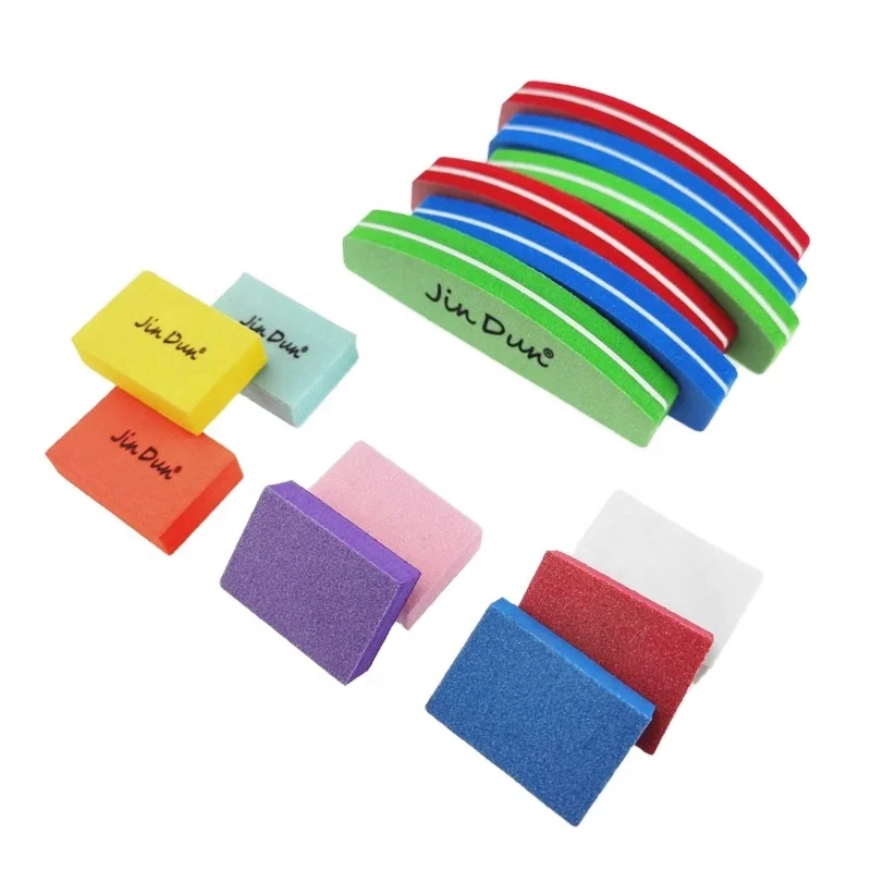 High Quality Factory Price Wholesale Half Moon Nail Buffer Professional Custom Logo Mini Nail File Small Buffer Nail