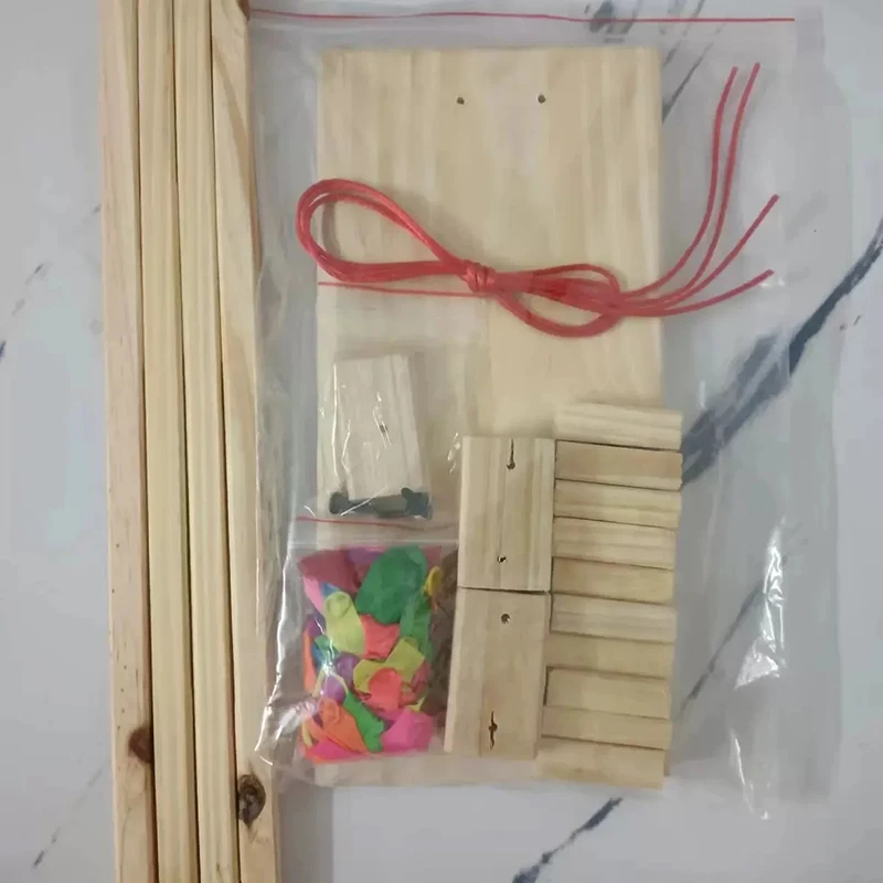 Balloon Bamboo Man Battle Wooden Fencing Puppets Whack a Balloon Game Fast-Paced Fight Balloon Battle Game Party Games