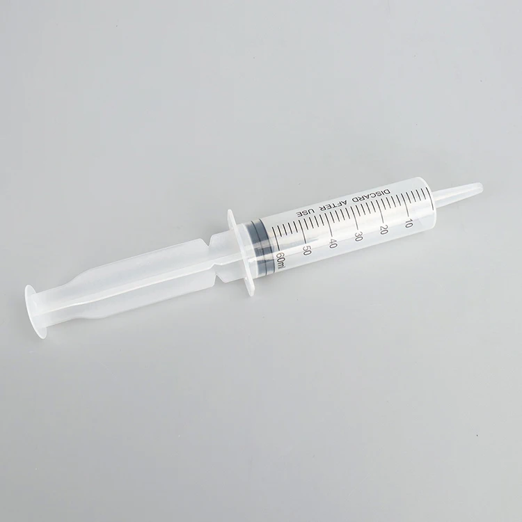 Medical Disposable Saline Flush Syringe Irrigation Syringe 50ml 60ml 100ml 150ml 200ml 250ml Enteral Feeding Syringe