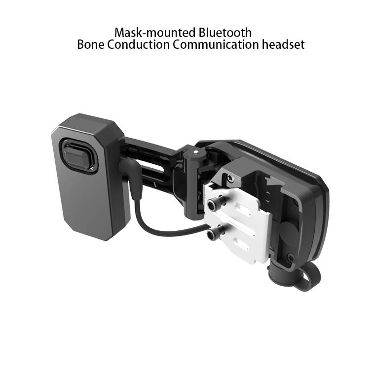 DKH3BFDB6 Firefighter Mask-mounted Bluetooth Bone Communication Walkie Talkie headset for MOTOROLA GP900 GP9000 Walkie Talkie