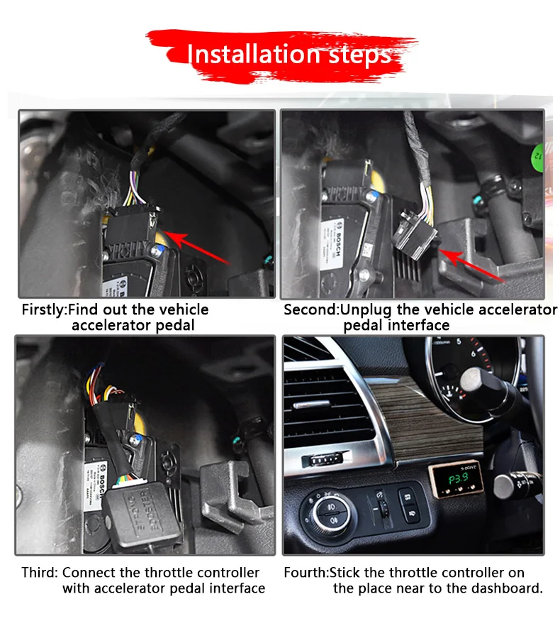 New Design Electronic Throttle Controller Car Accelerator 9 Drives 5 Modes Throttle Controller China Factory