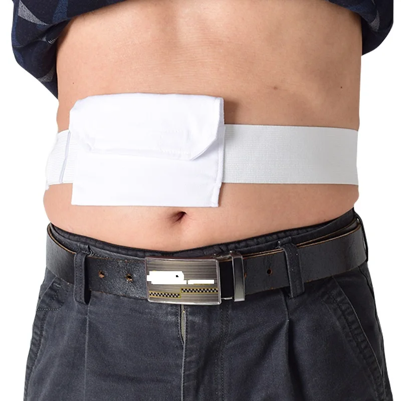 Adjustable Ostomy Belt Waist Brace Prevent Wear Abdominal Belt Binder Stomach Strap Placement of drainage tube connector