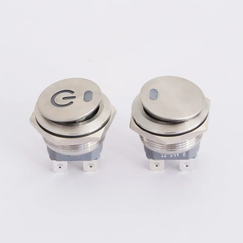 Metal Rocker switch 24V  led self-locking metal switch with customized symbol