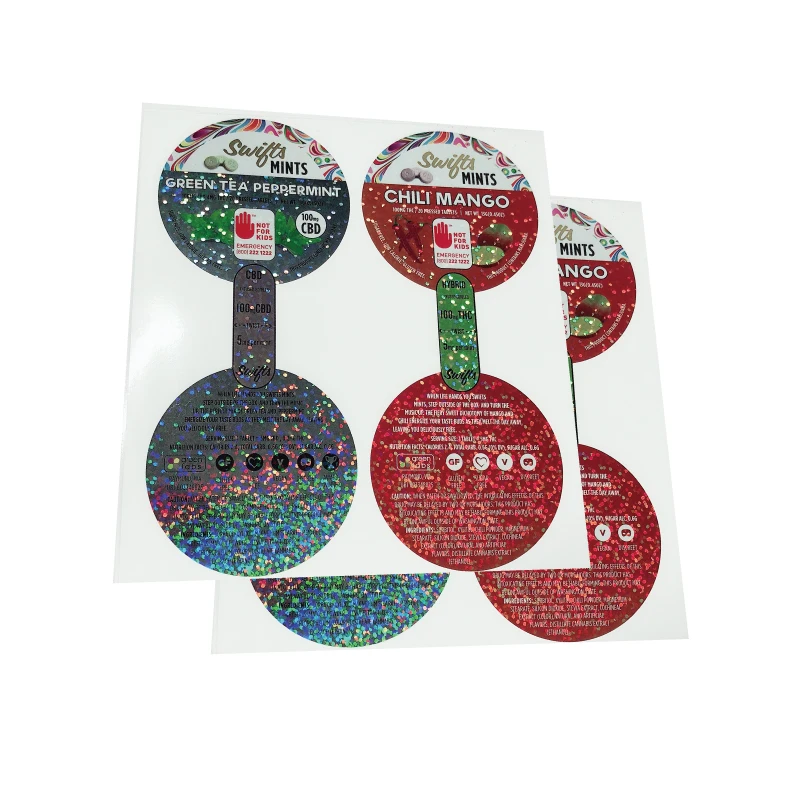 Custom Wholesale Full Color Self-Adhesive Stickers Waterproof Stickers For Packaging