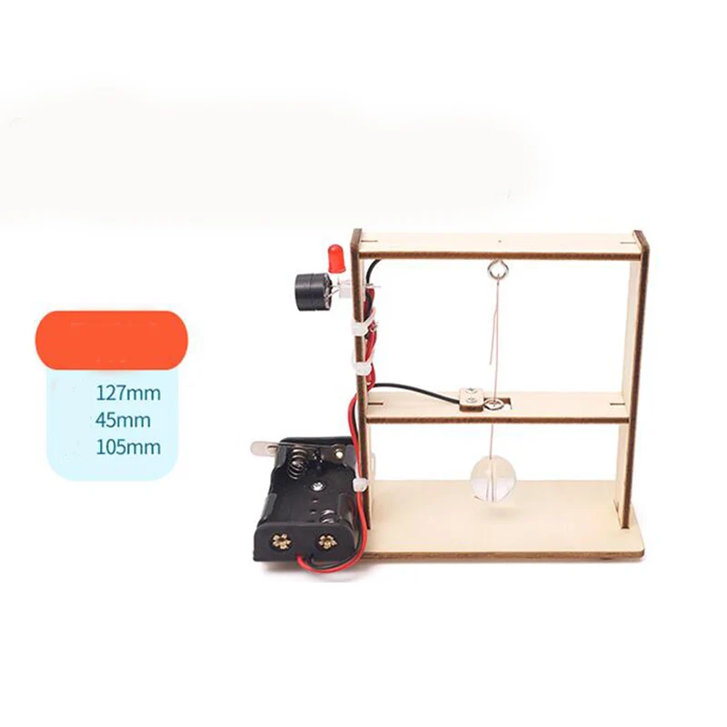 Wooden DIY Stem Kits For Science Education Seismographs Buzzer Alarm Used By Schools Science Engineering Toys
