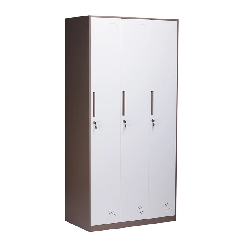 SW-L03 Hot sale work lockers in factory 3 door lockers metal steel