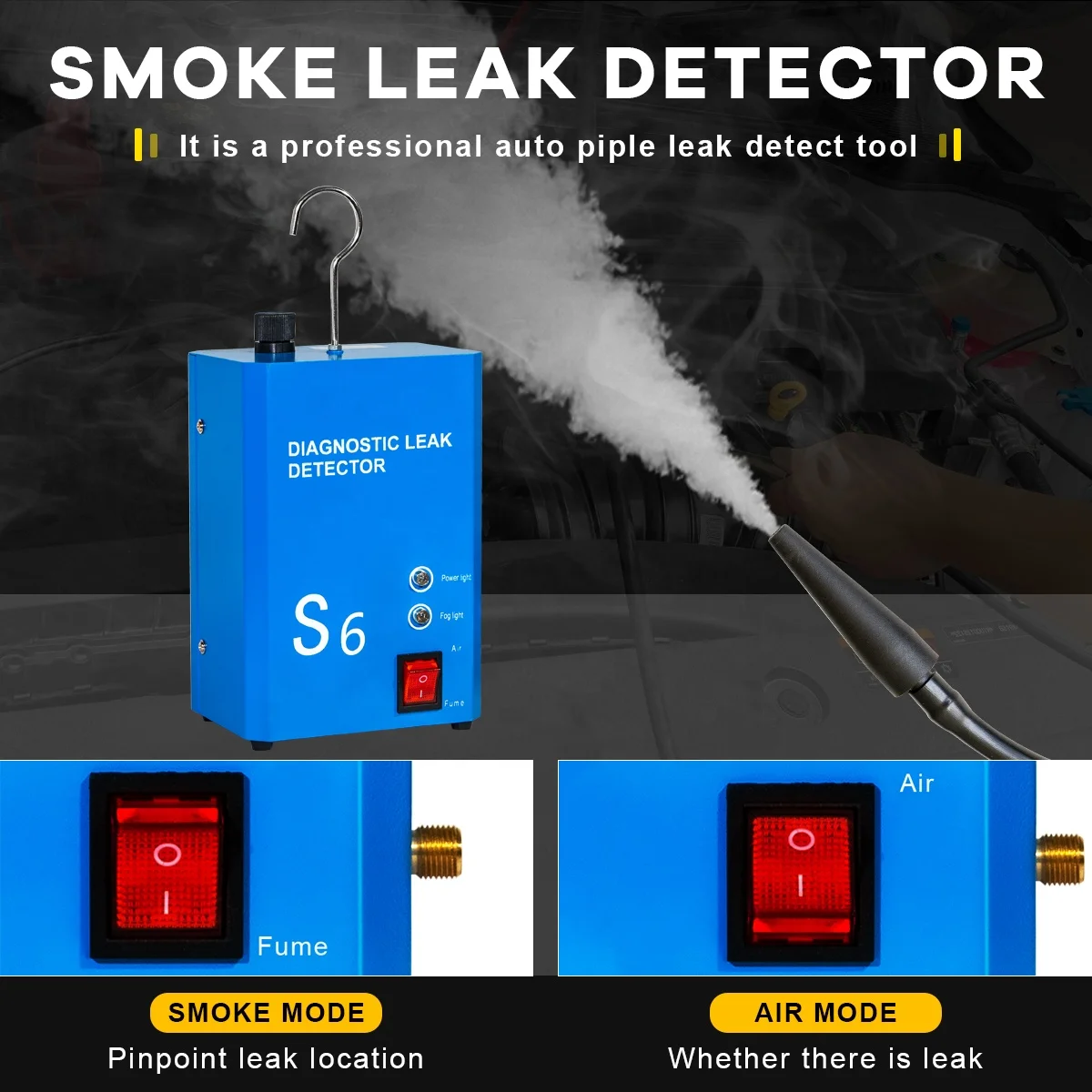 Sunmo Wholesale Car And Truck Diagnostic Tool Fault Diagnosis Device Car Smoke Leak Detector Tester