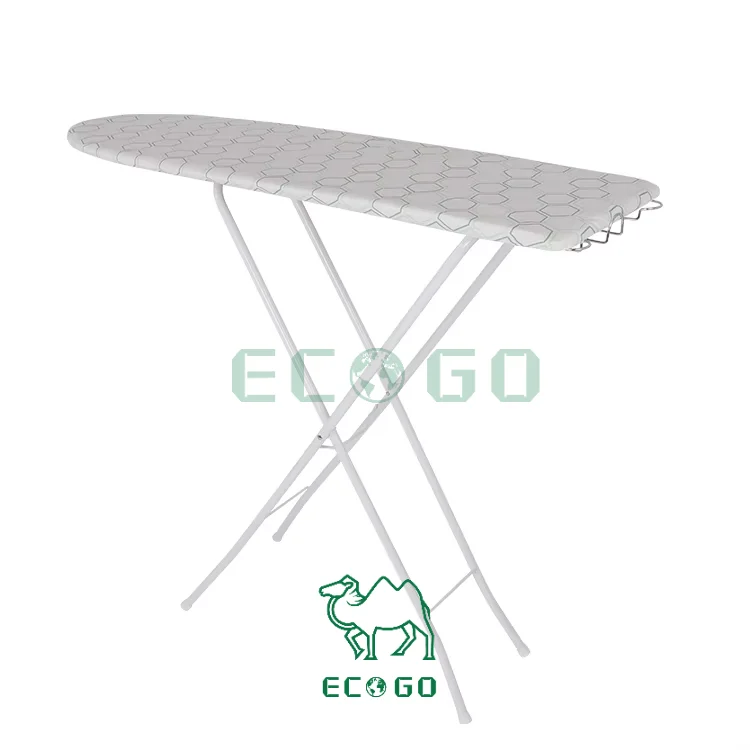 Anti-scalding Customizable Folding Wood Top Ironing Board With Retractable Iron Rest