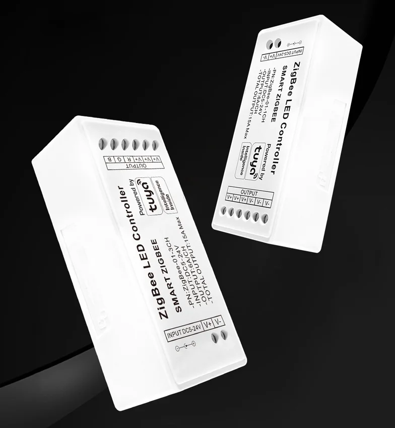 Tuya Smart Life Zigbee Controller Dc5-24v Single Color Cw+ww Rgb Rgbw Rgbwc Dimmer Led Strip Controller smart home