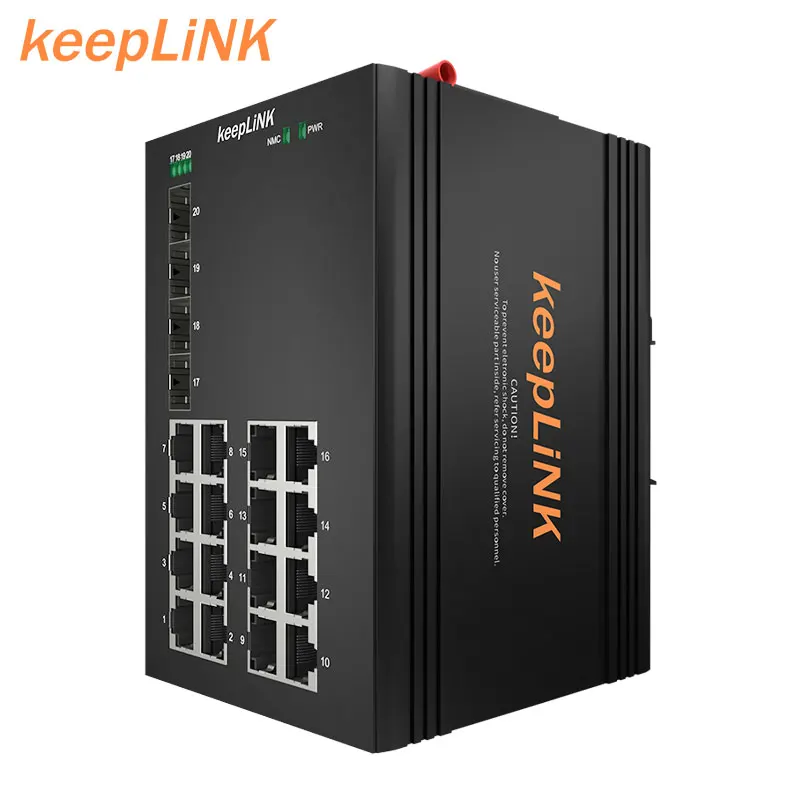 Custom 2 3 4 5 6 8 9 10 12 14 16 18 20 24 26 Ports Industrial ethernet switch din rail outdoor Poe ethernet switch managed