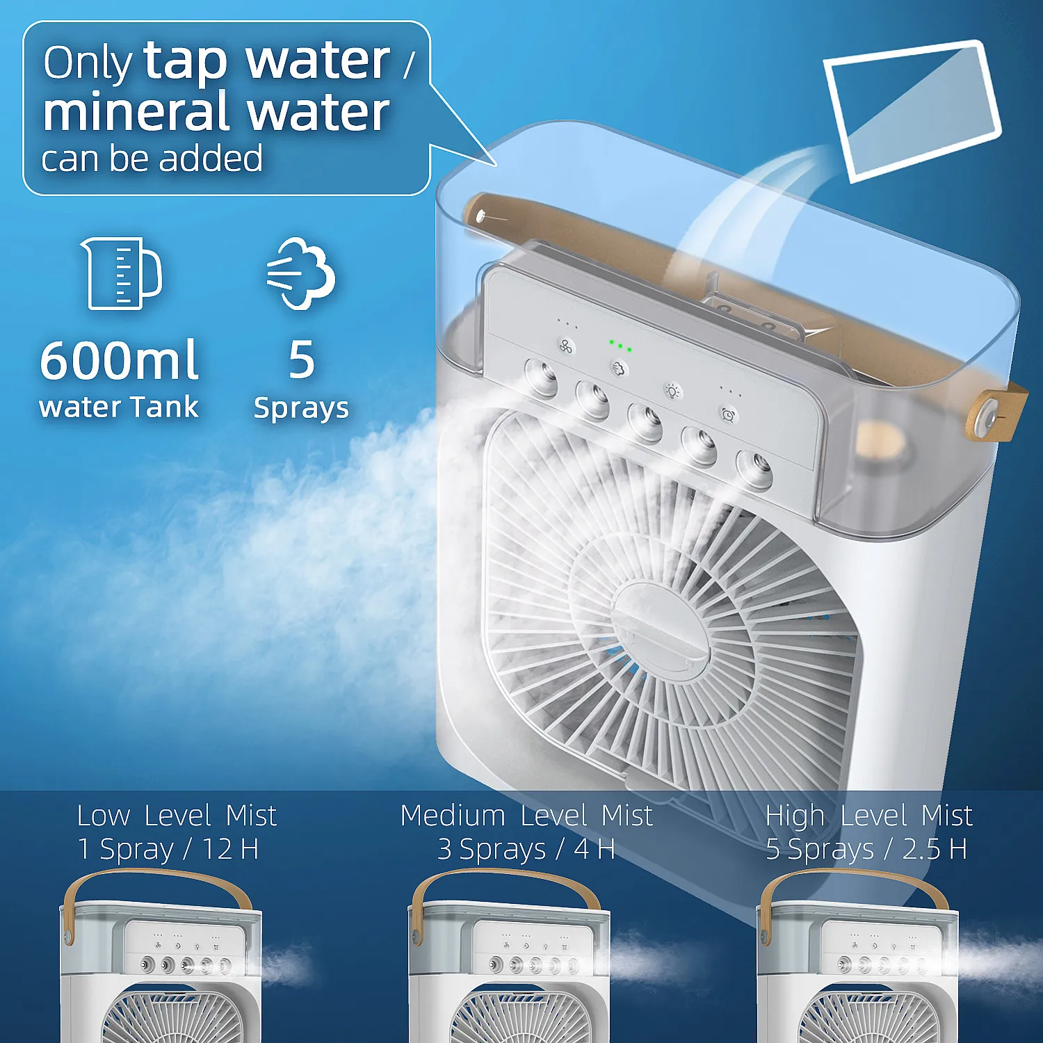 Hot sales modern mini standing personal ductless industrial small general smart cooler fan room air conditioner