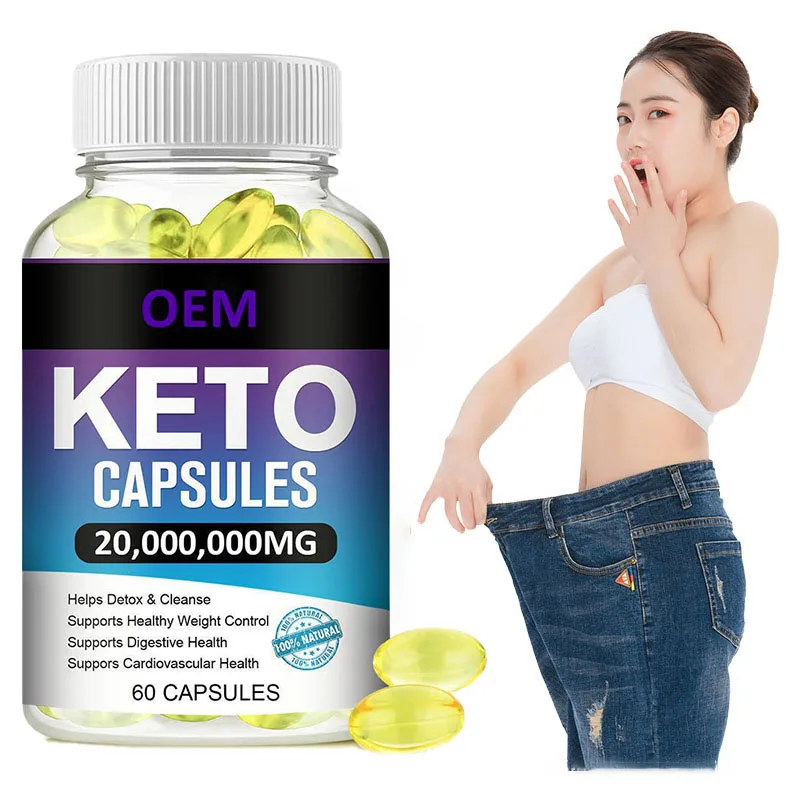 Factory Custom Private Label Plant Extract Keto Slimming Capsules Organic Vegan Keto BHB Capsules