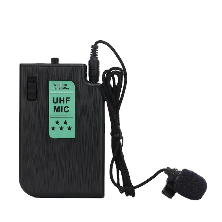 mini portable clip wireless microphones remote lavalier tie clip on shirt lapel vocal mics 3.5mm with receiver for teacher