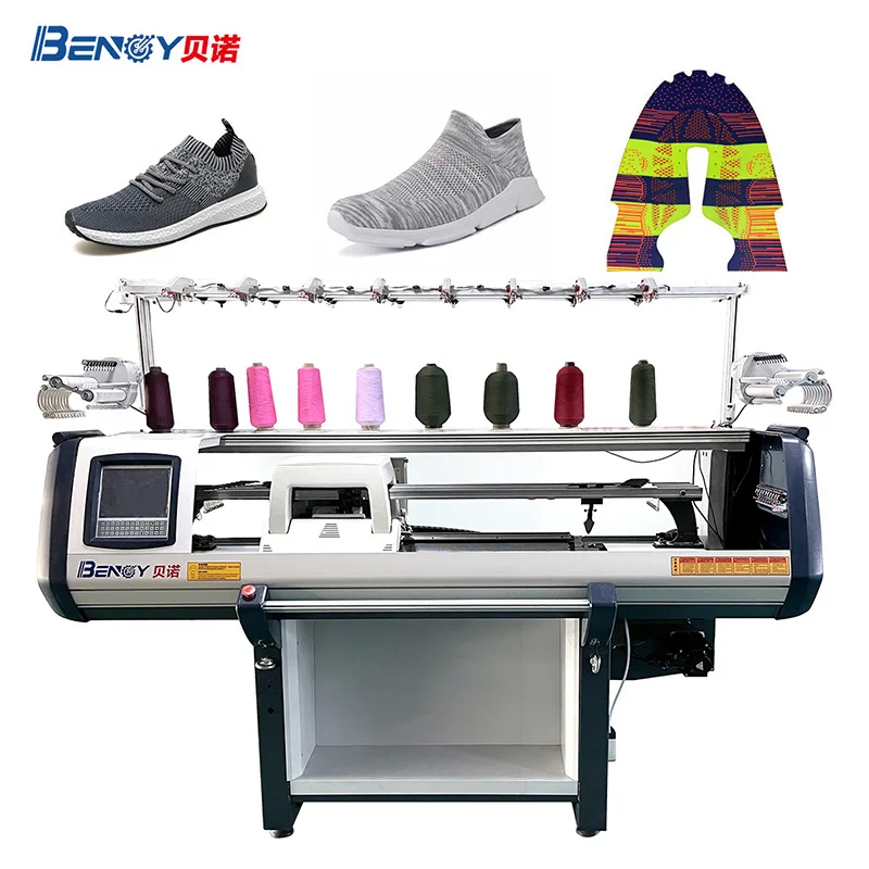Benoy Fully Automatic Flyknit 36inch 14 Gauge 3D Shoe upper Flat Knitting Machine