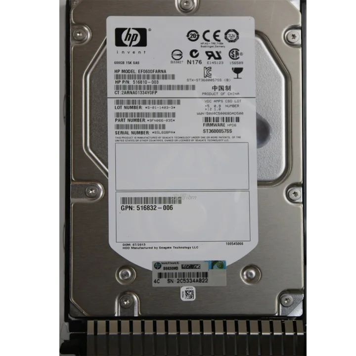 HPE HPE HPE 1.8TB 1.8TB 1.8TB SAS 12G Enterprise 10K SFF (2.5in) SC 3y 512e DS HDD