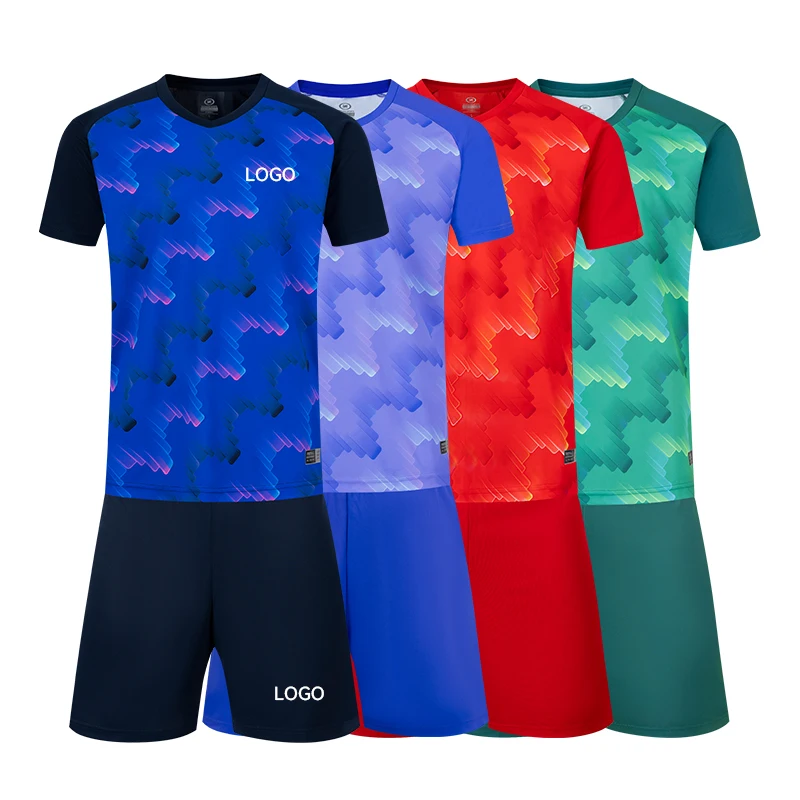High Quality Custom Prints Soccer Jersey Football Training Uniform Sweat Wear For Sport Green Soccer Uniforms