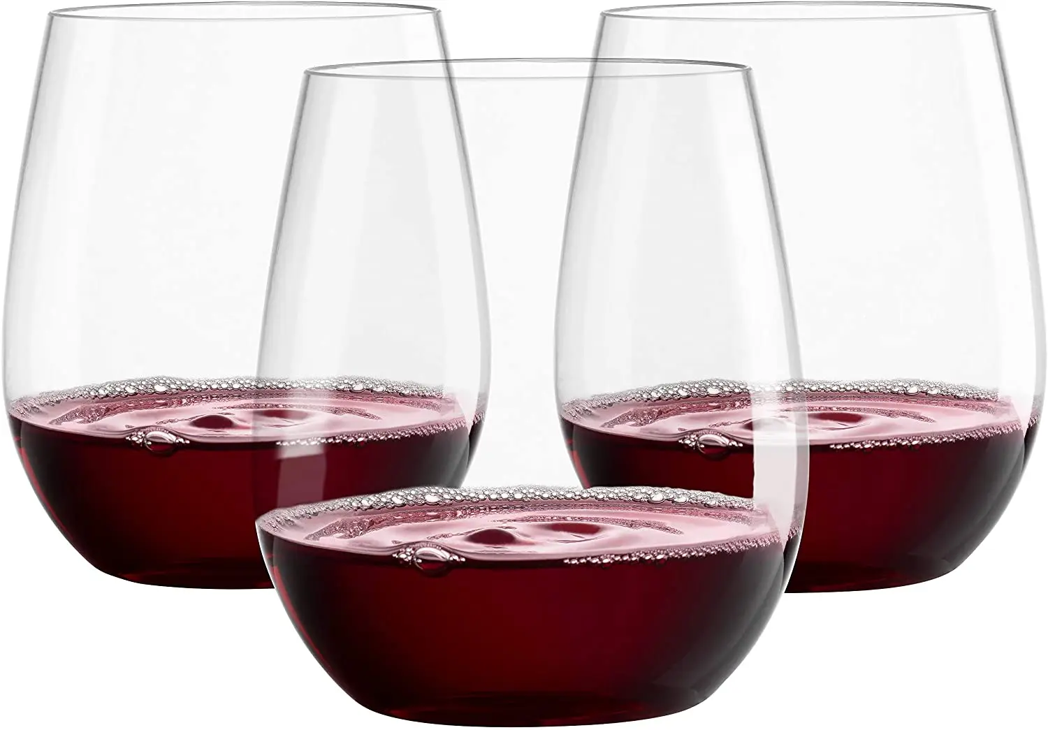 12 унций оптовая продажа ПЭТ BPA бесплатно питьевой Stemless бокал для